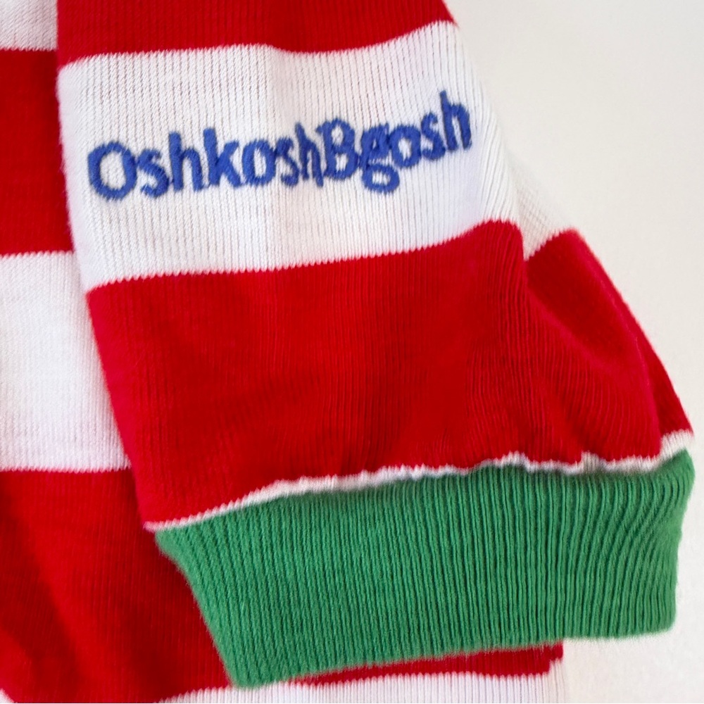 VTG OshKosh B’Gosh 4T Striped Primary Secondary Colors Polo Made‎ in USA - Picture 4 of 10
